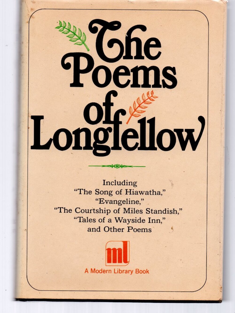 Vintage Hardcover Book - The Poems of Longfellow